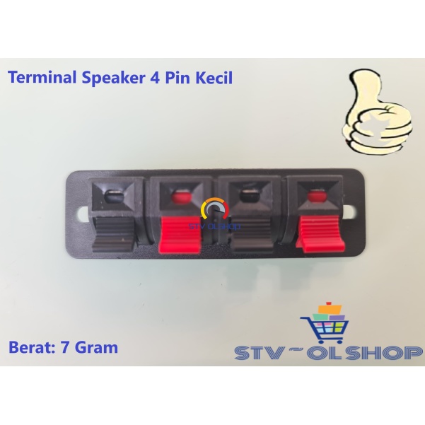 Terminal Speaker 4P kecil / Terminal Japit 4 pin