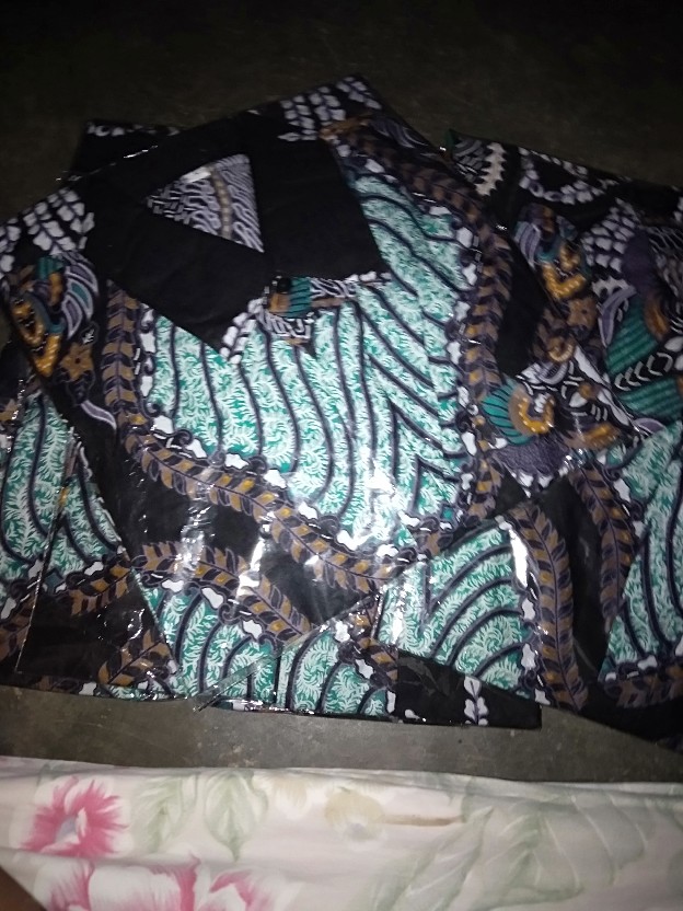 Bswart Batik Hrb026 Hem Combinasi Pekalongan M L Xl Batik Pria Murah Modern Grosir