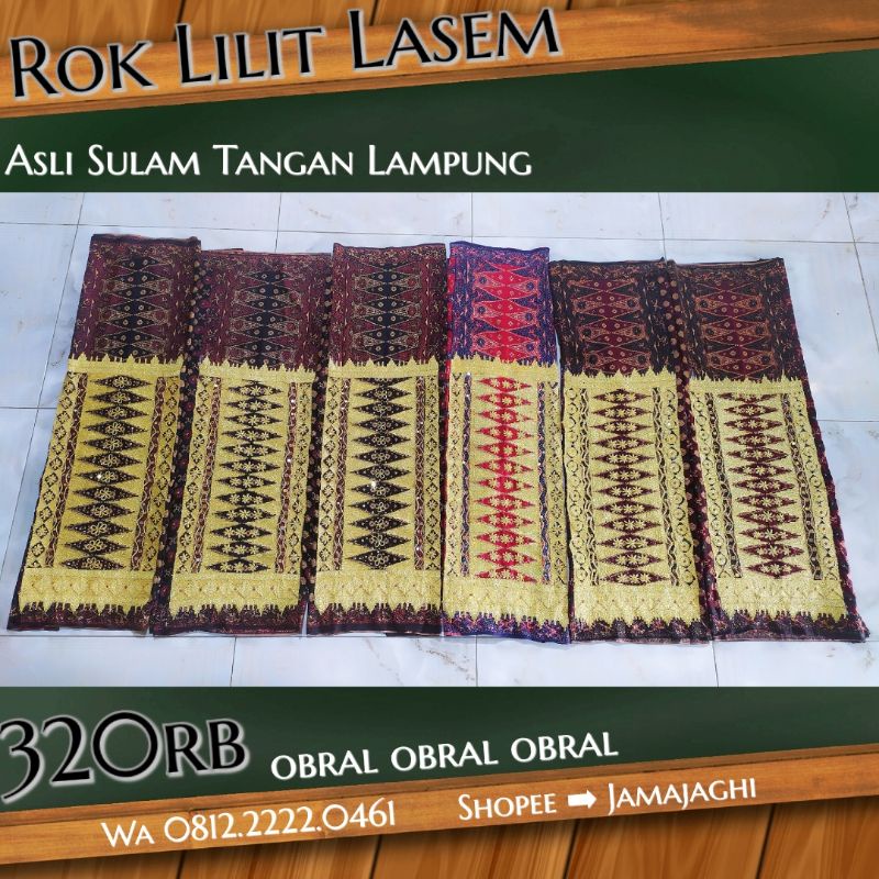 Rok Lilit Lasem / Kain Tapis Lasem Murah Meriah Asli Sulam Tangan