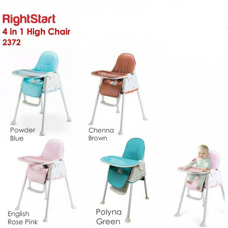 High Chair Right Start HC 2372 kursi makan anak bayi 4 in 1 booster seat Deluxe 2021