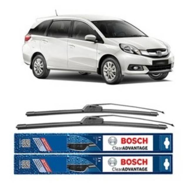 WIPER MOBILIO BOSCH 1SET ISI 2 CLEAR ADVANTAGE FRAMELESS SIZE 22 &amp; 16 ORIGINAL BOSCH bca22bca16