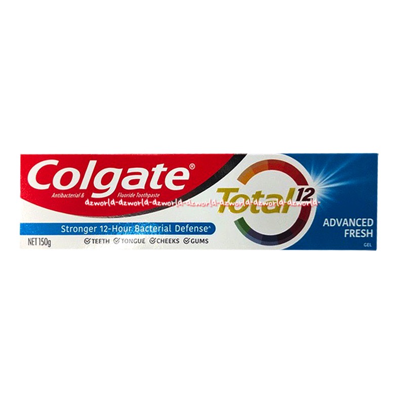 Colgate Total 12 Advanced Fresh 150gr Stronger 12 Hour Bacterial Defense Odol Pasta Gigi Colgate Toothpast Colgat Kolget