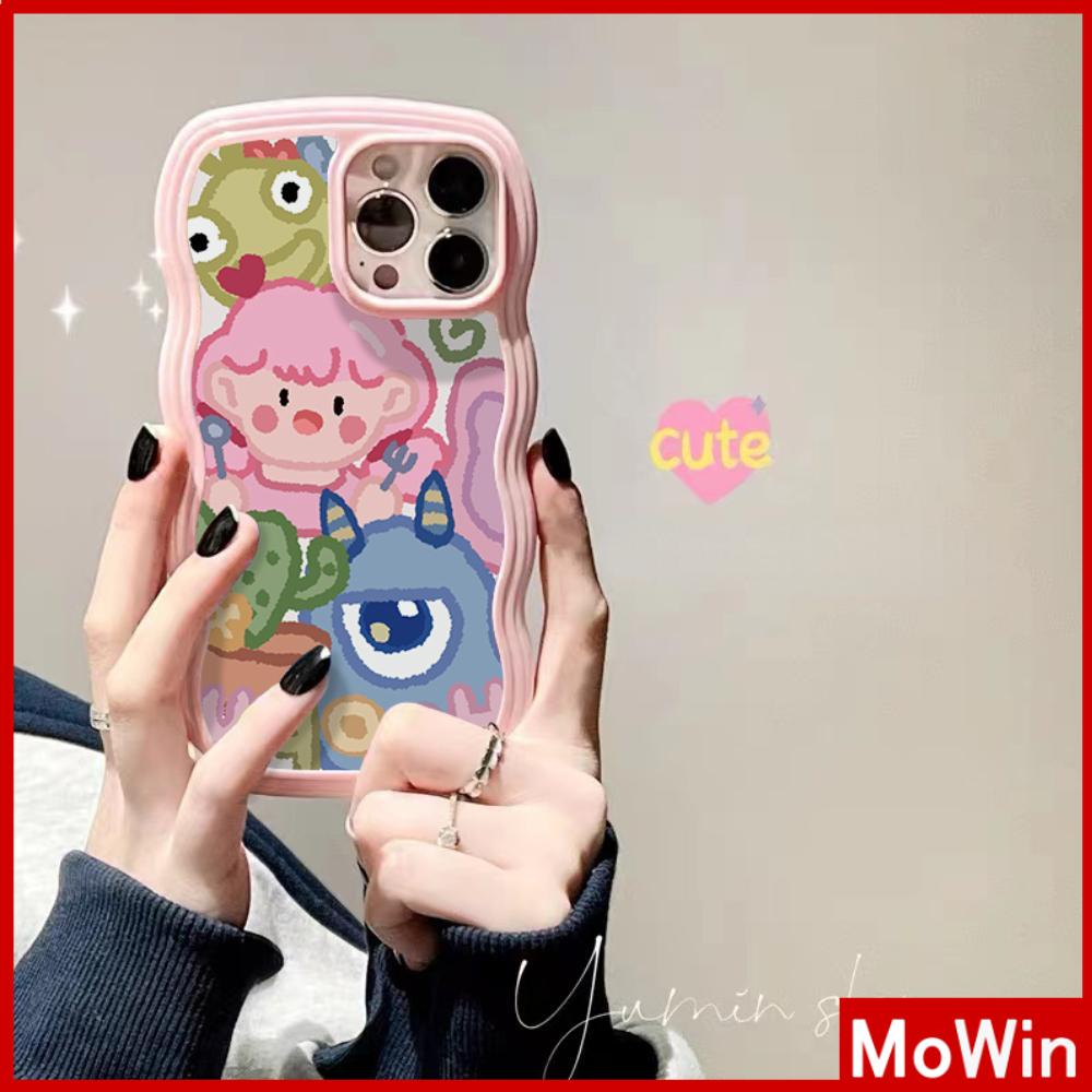 iPhone Case Candy Color Wave 2-in-1 Silicone Soft Case Airbag Shockproof Protection Camera Cartoon Cute Compatible For iPhone 11 Pro Max 13 Pro Max 12 Pro Max 7Plus xr XS Max