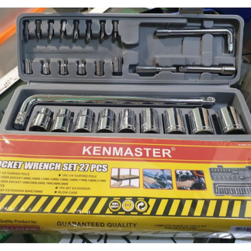 Kenmaster Kunci Sock Set 27 Pcs Socket Wrench