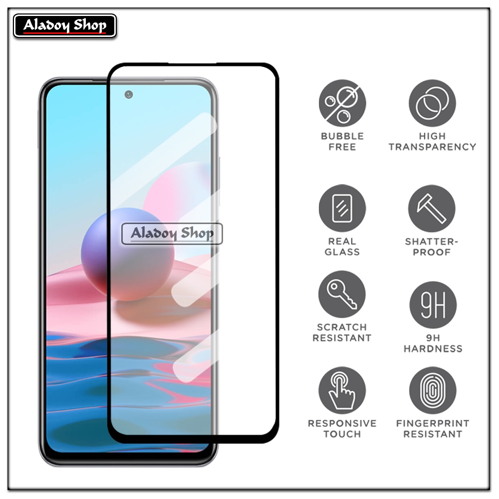 PAKET 2 IN 1 Tempered Glass Layar Xiaomi Redmi Note 10 2021 Free Tempered Glass Camera