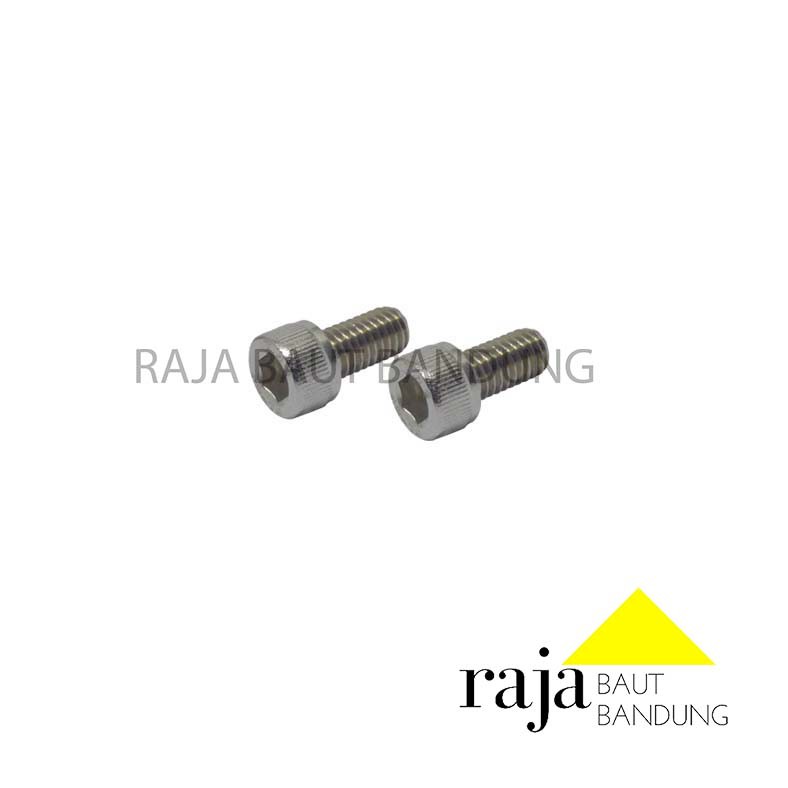 BAUT L STAINLESS M6X12 STAINLESS STEEL 304 10 PCS BO L SS 6X12