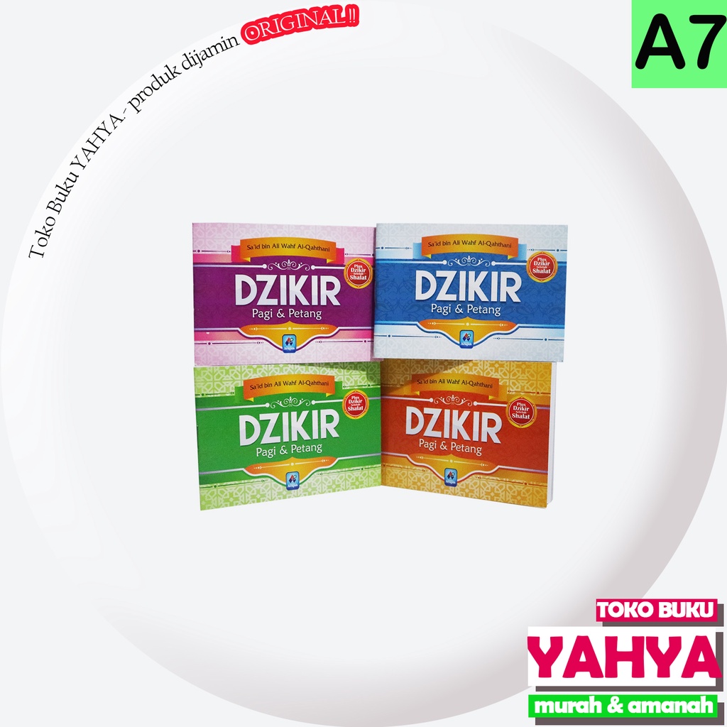 Souvenir Pernikahan | Souvenir Islami | Souvenir Murah | Souvenir Dzikir Pagi dan Petang COVER REGUL