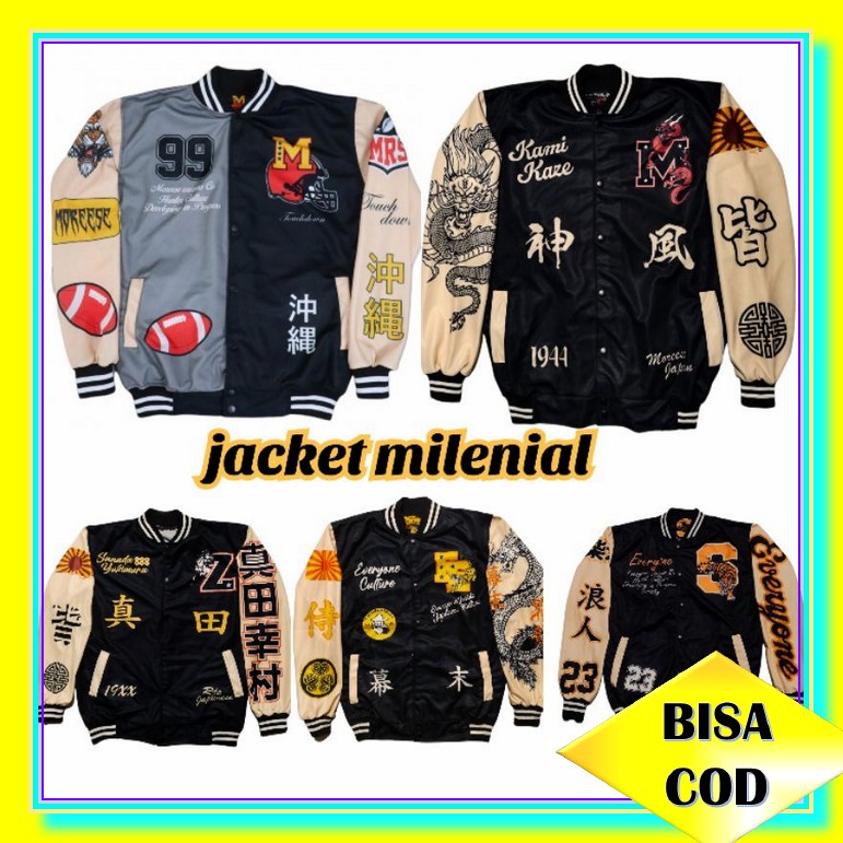 Jaket Kekinian Baru Popular Korean Style Trendy Terlaris / Jaket Varcity Basball Baseball Bisbol Var