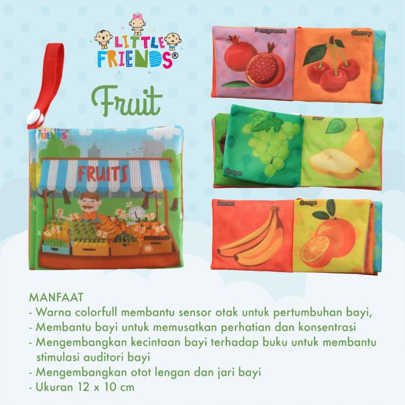 Little friend soft book baby/buku bayi