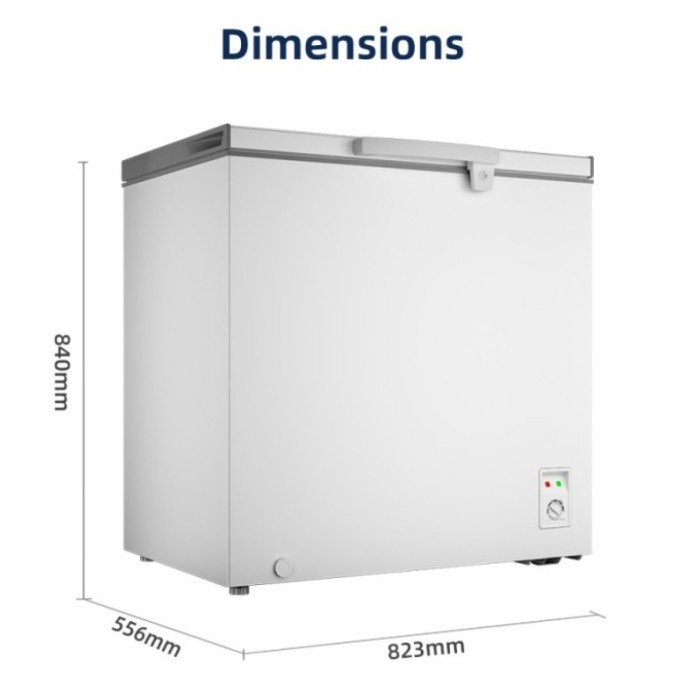 Changhong Chest Freezer Box FCF-266DW 210 LITER Changhong FCF266DW / FCF 266 DW