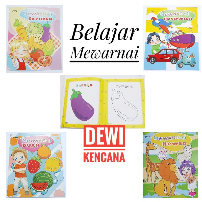 

Buku Mewarnai Anak KIKY 629603/21 Mewarnai & Berhitung 629621