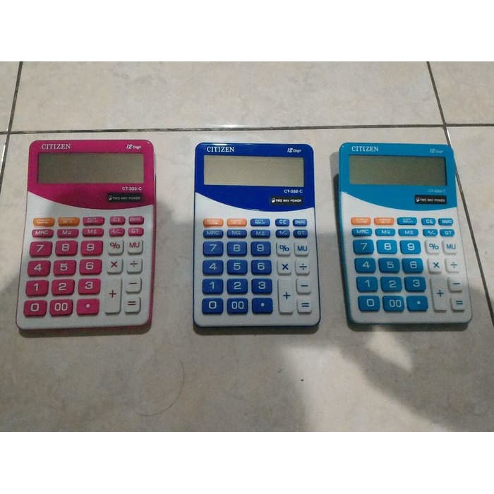 Kalkulator Citizen - Kalkulator Meja - Kalkulator Ilmiah Kalkulator Warna Warni 12 Digit Produk