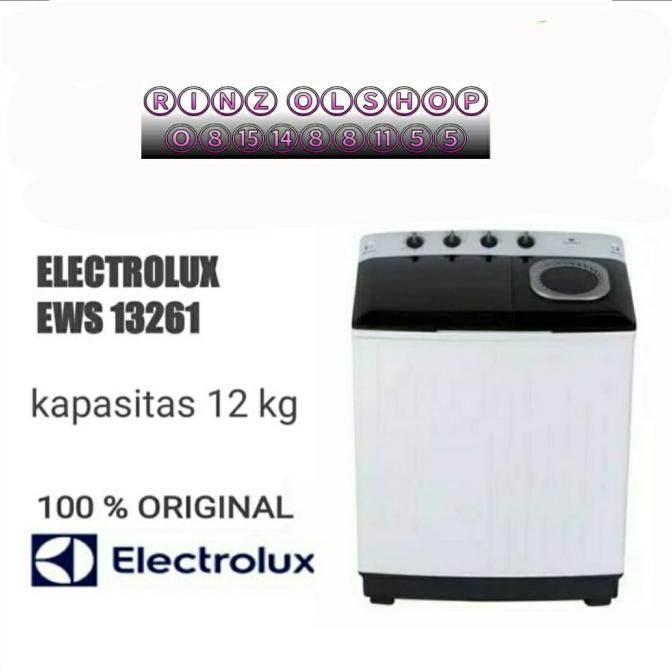 MESIN CUCI ELECTROLUX EWS13261 12KG 2 TABUNG EWS 13261 WA EWS13261WA Termurah