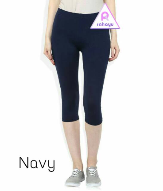 Legging Spandex Pendek / Celana Lejing Spandek 3/4 / Leging Selutut / Laging Warna Lengkap