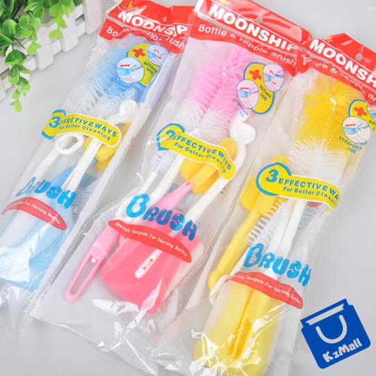 Sikat Botol Susu Set Isi 7pcs / Pembersih Botol Susu 7 Set / Sponge Botol Susu