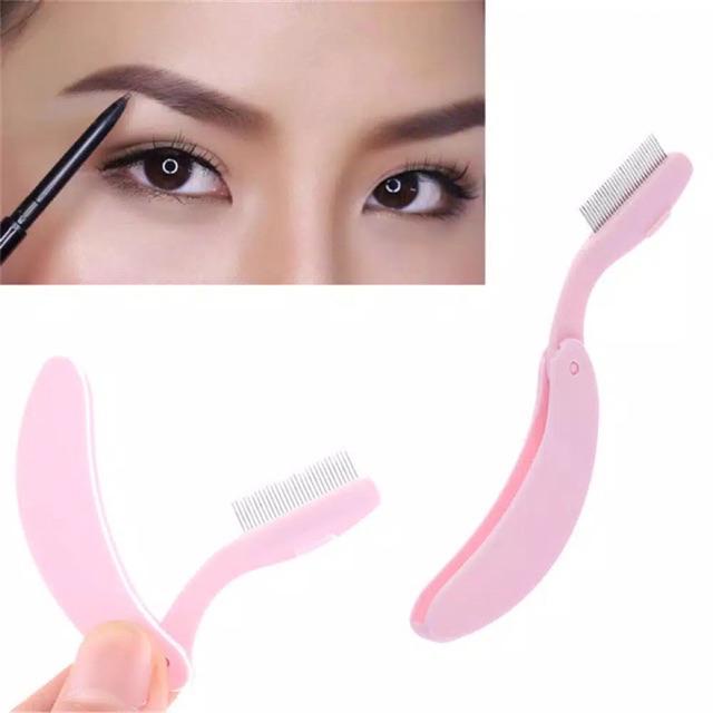 Make Up Brush 2In1  Eyelash Sikat Sisir  Maskara Wand Sikat Alis F061