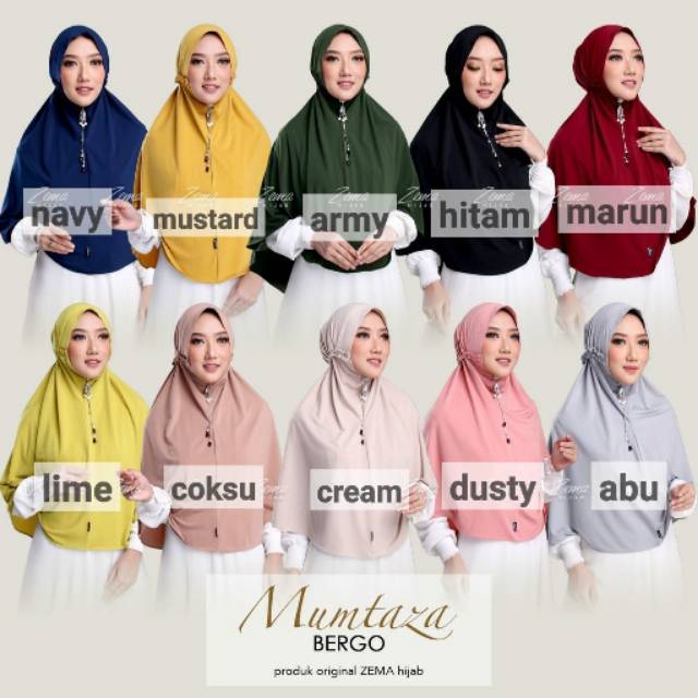ahzahijab hijab instan syari zema mumtaza