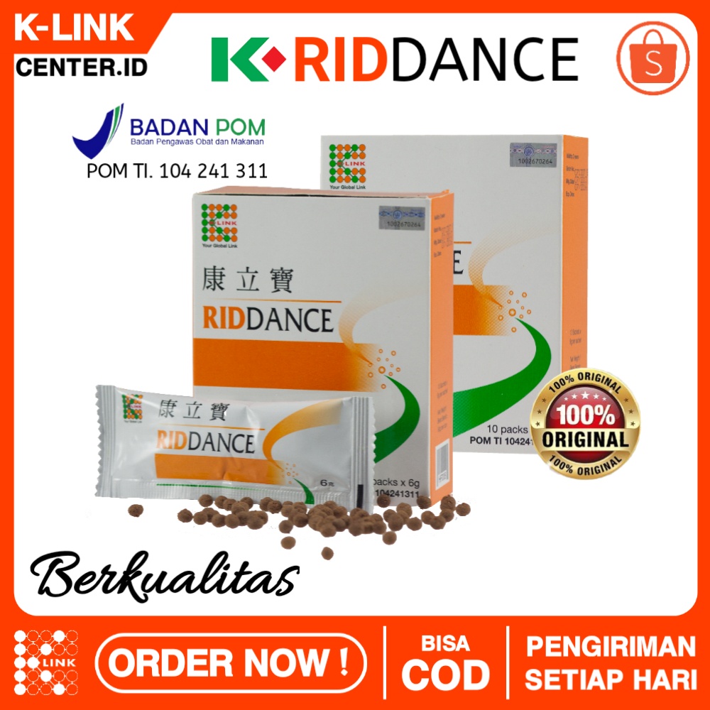RIDDANCE DETOKSIFIKASI PEMBERSIH DARAH ANTI OKSIDAN ORIGINAL K-LINK RIDDANCE