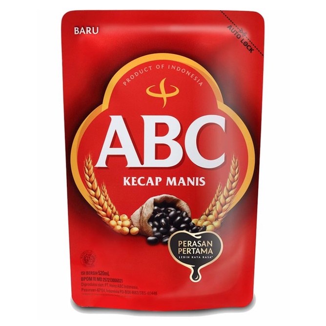 

Kecap Manis ABC Pouch Isi 520 ml