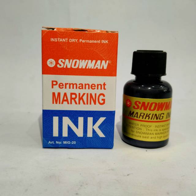 

MARKING INK SNOWMAN PERMANENT/ Tinta SPIDOL/ Tinta isi ulang.