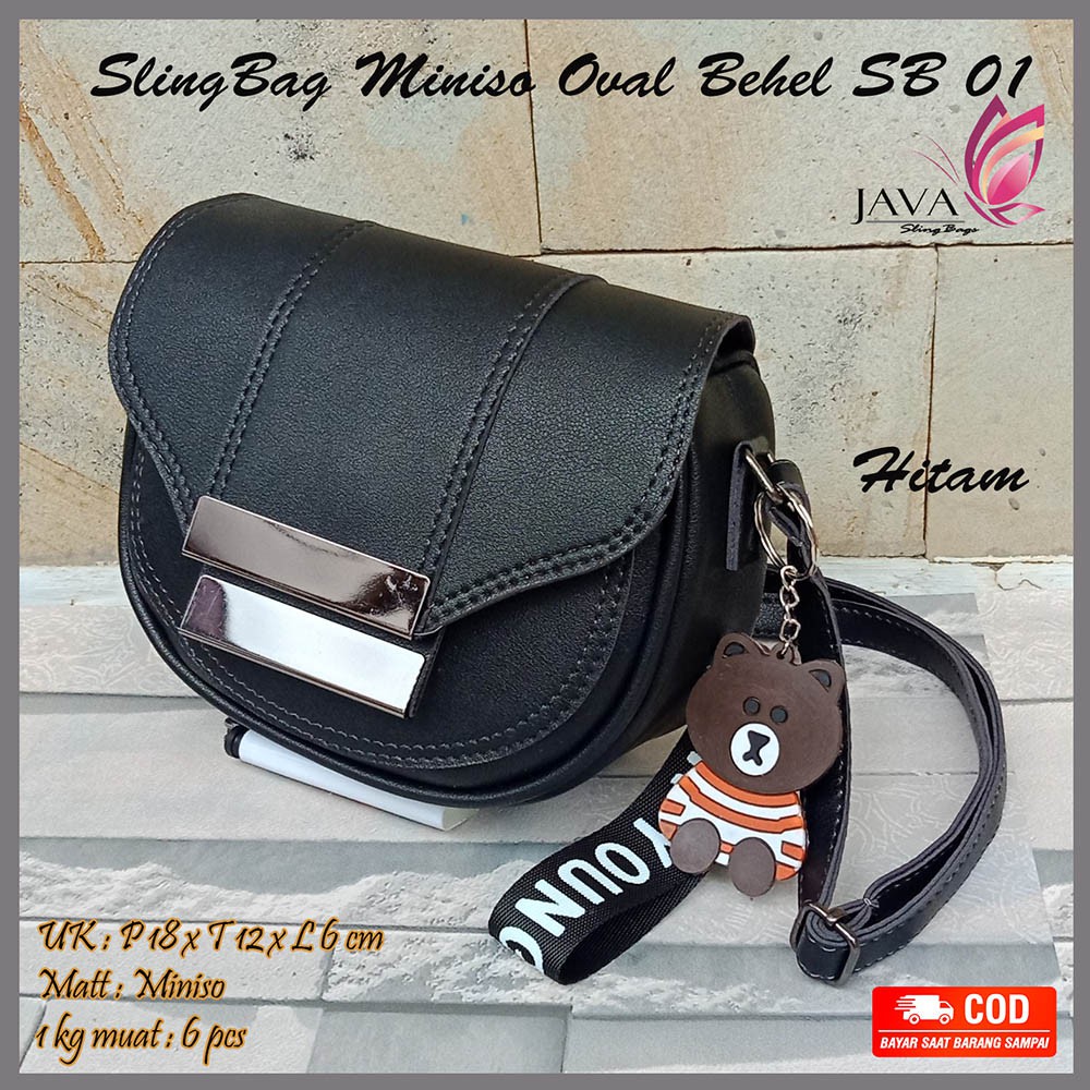 Tas selempang wanita Oval Double Behel SB 01/Tas fashion wanita ootd/Tas lokal berkualitas