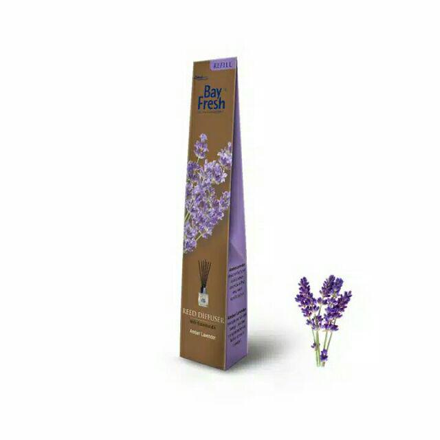 BAY FRESH REED DIFFUSER AIR FRESHENER AROMATHERAPY AROMA THERAPY PENGHARUM RUANGAN BAYFRESH-EMBER LAVENDER REFIL