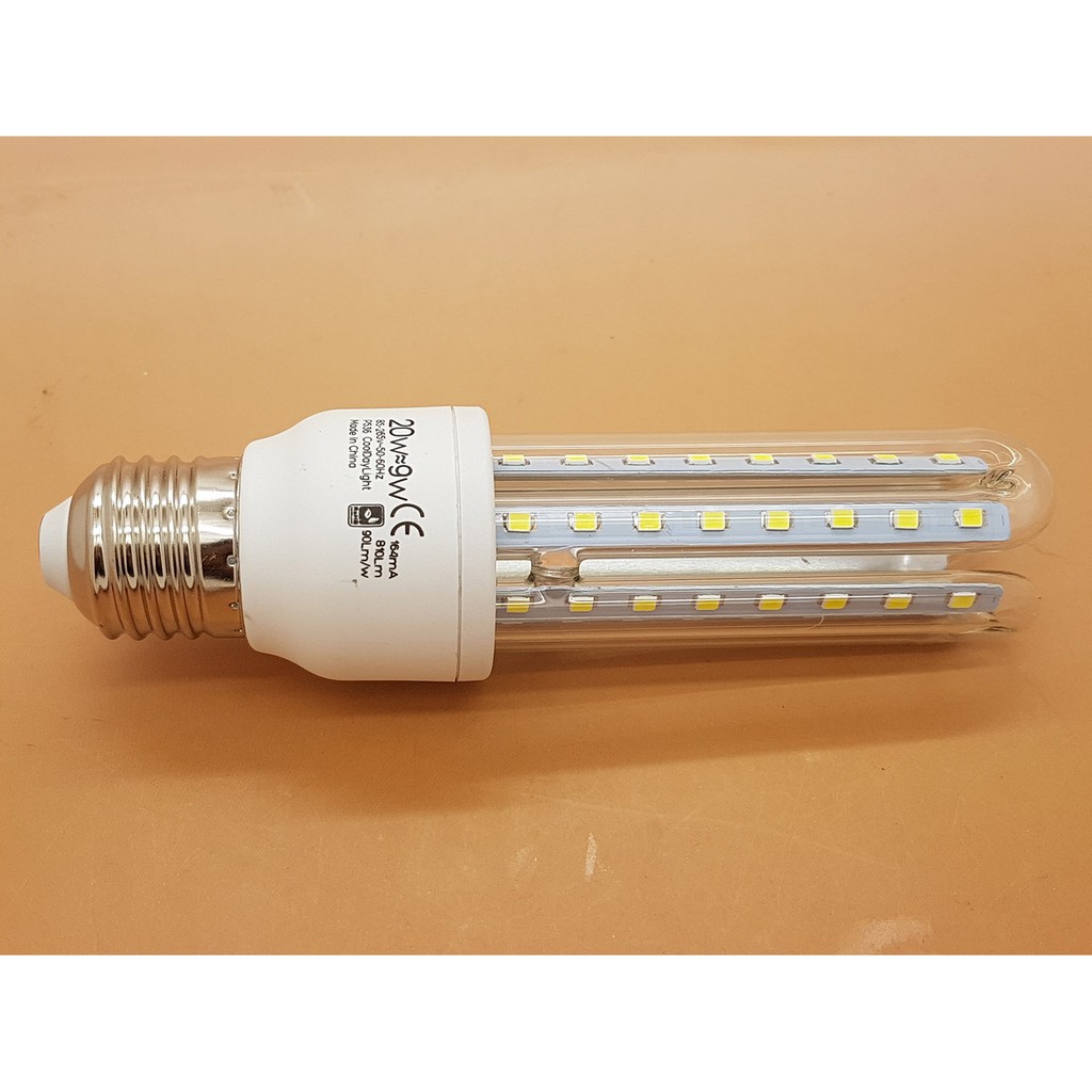 Lampu LED PushOn 3U 9 watt 48 led SMD 810 lumen Cahaya PUTIH