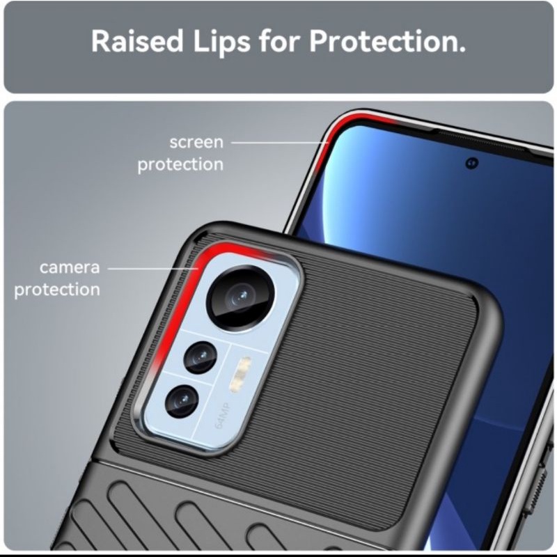 Xiaomi 12 lite Mi 12 lite soft case RUGGED ARMOR THUNDER PREMIUM