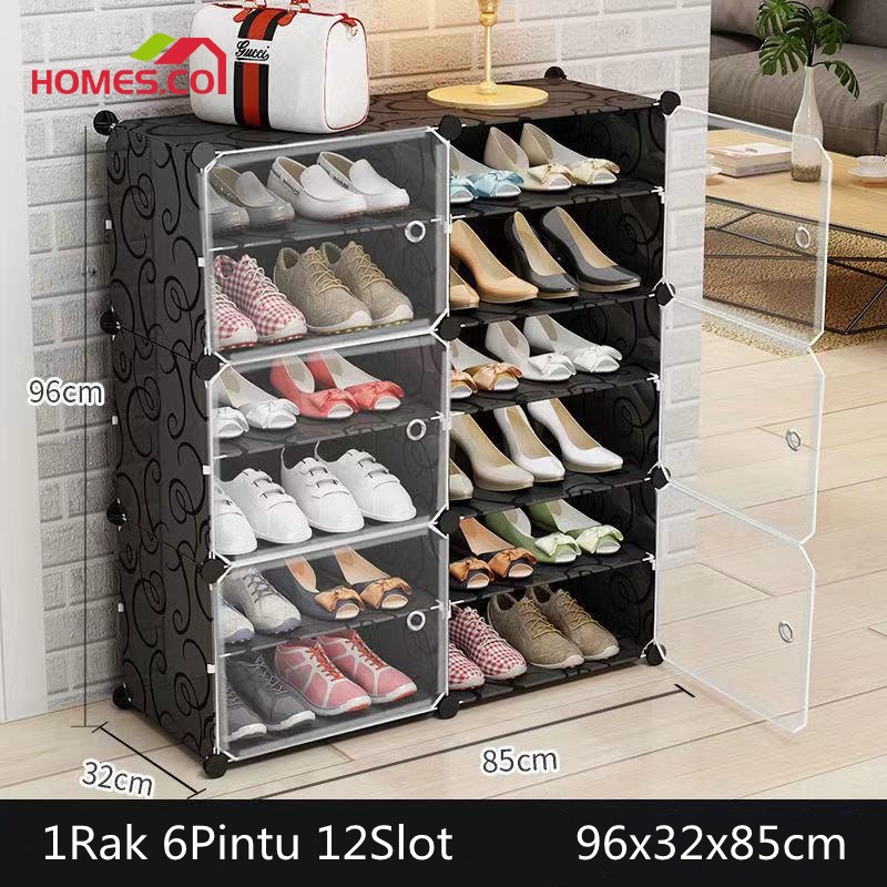 RB Homes Kotak Sepatu Portable /Kotak Sepatu Rak Sepatu Anti Debu Tebal Shoes Rack Portable