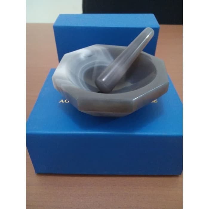 Agate Mortar and Pestle Diameter 80 mm