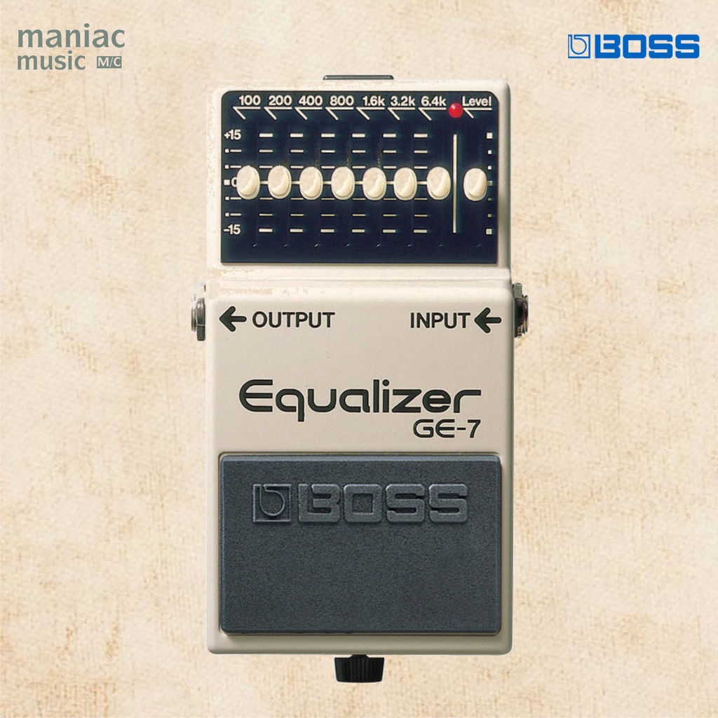 Boss GE7 - Graphic Equalizer. 7 Band. Booster. Pedal Efek Stompbox Gitar