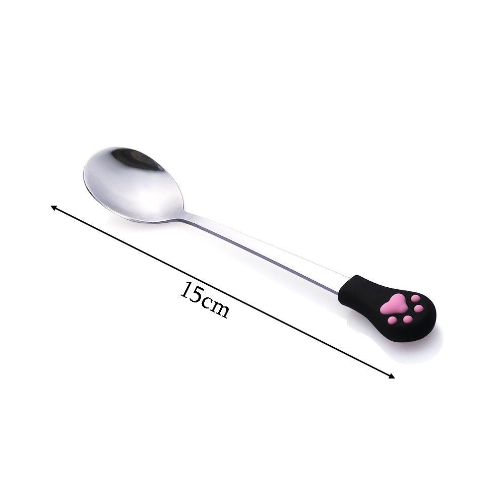 [Elegan] Sendok Kopi Permen Buah Lucu Stainless Steel Dessert Spoons