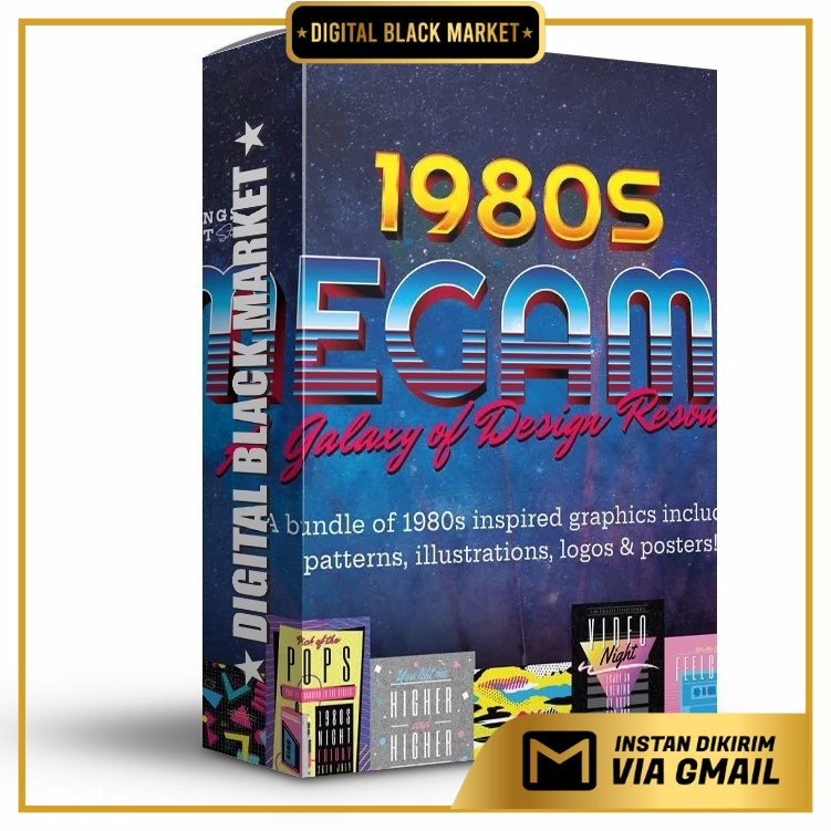 The Ultimate1980s Pattern Bundle - Vector Designs - The Bing Bang Pack