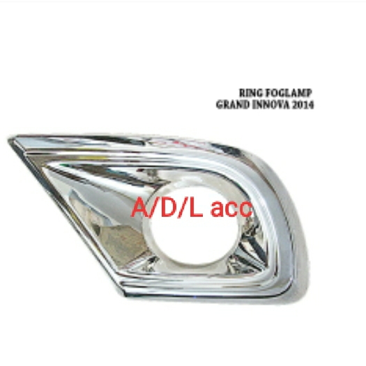 ring cover foglamp BUMPER DEPAN toyota grand innova inova BARONG 2013 2014 2015 CHROME CROME