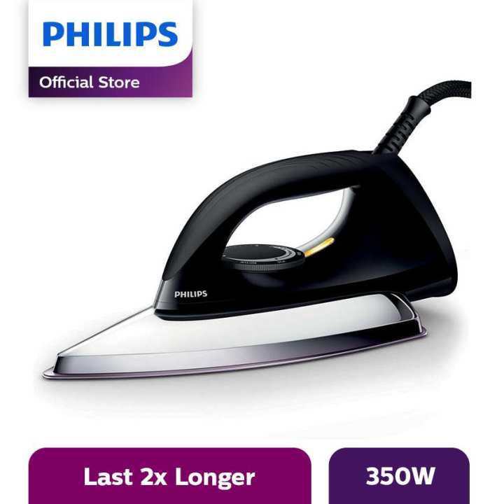 SETRIKA PHILIPS DRY IRON / Setrika HD 1173 HITAM Elegan | Shopee Indonesia