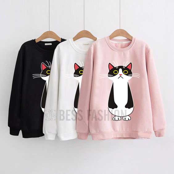 Bess - Sweater Lengan Panjang Murah / Sweater CAT STAND