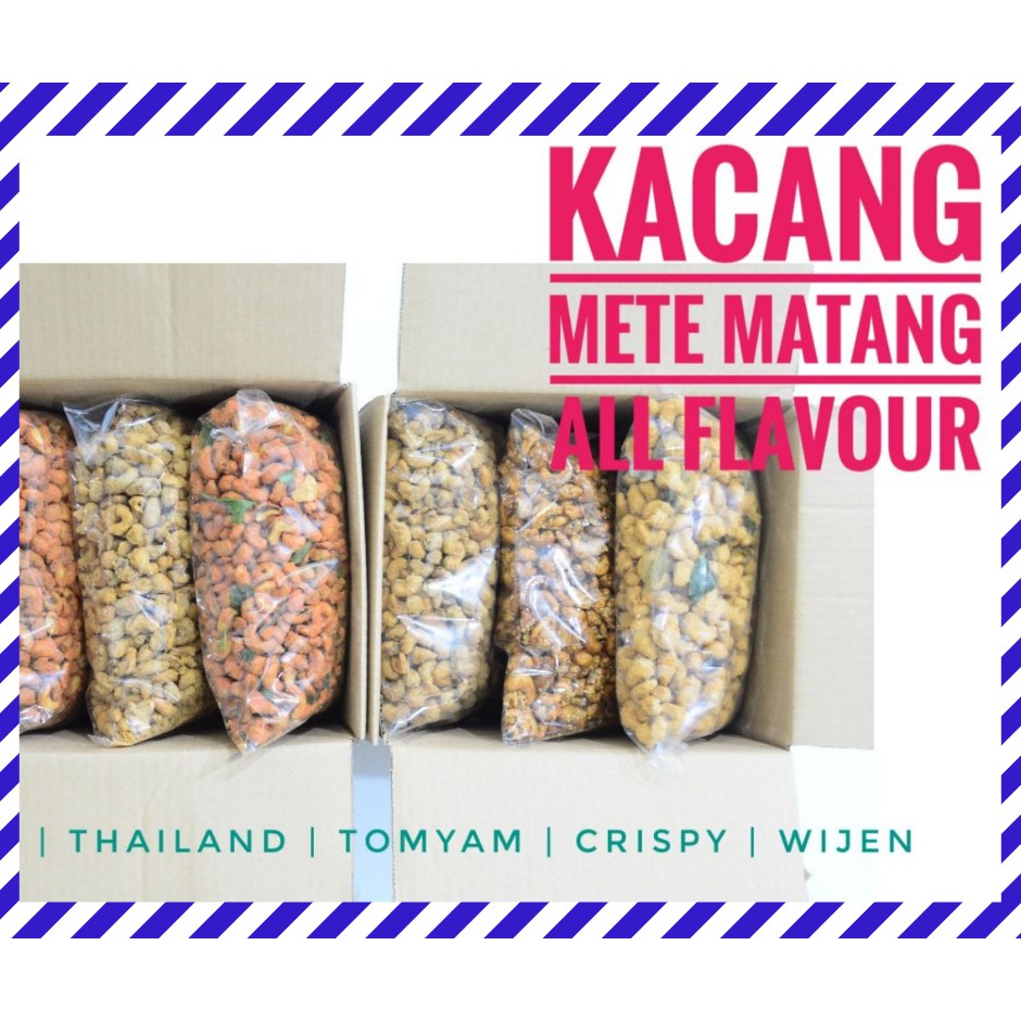 

kacang mede pedas, kacang mede rasa tomyam, kacang mede cryspy