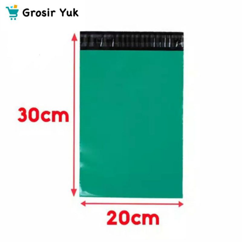 

Polymailer Plastik Packing 20x30 cm Hijau Tua (100pcs)