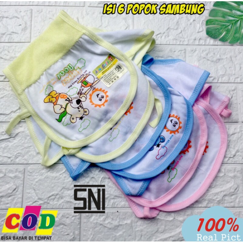 6 pcs popok kain sambung handuk bayi baru lahir almeerababy and kids