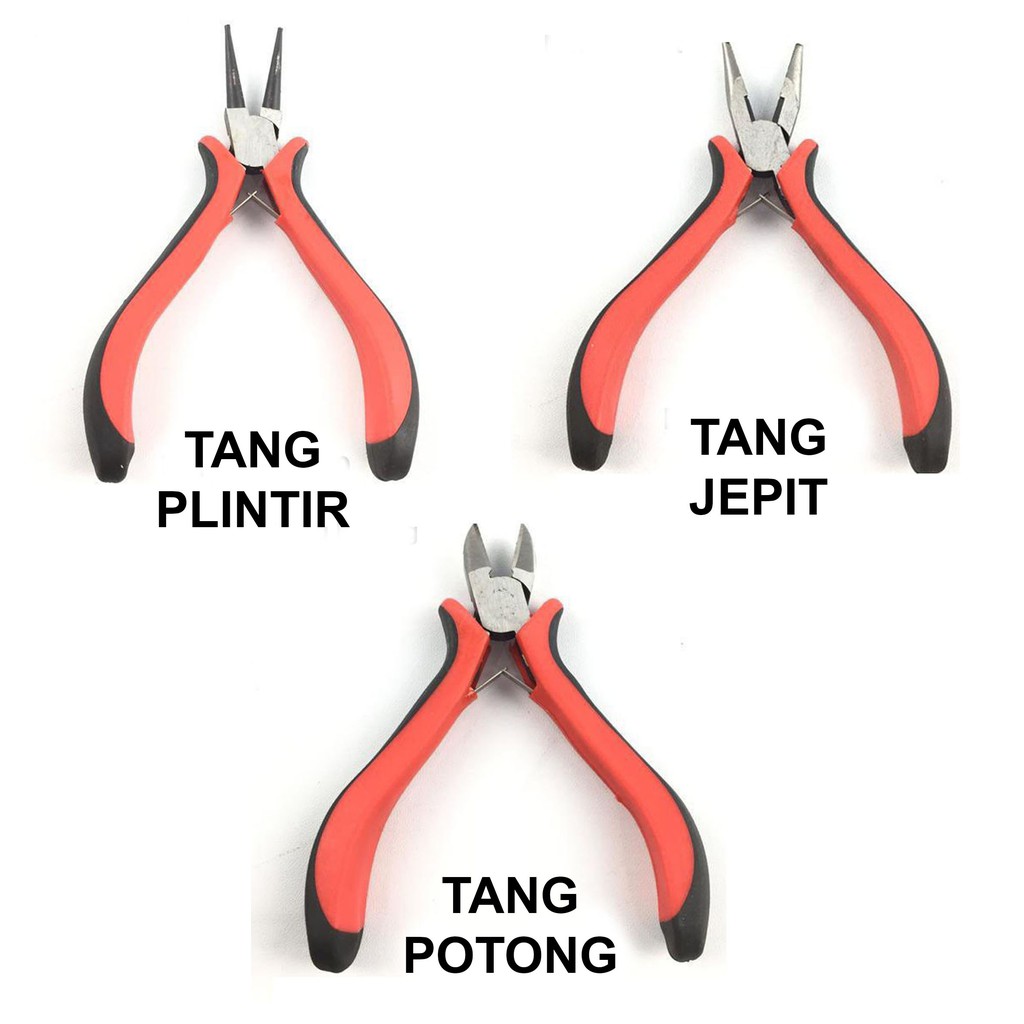 Tang Aksesoris Penjepit/Tang Potong/Tang Plintir Merah