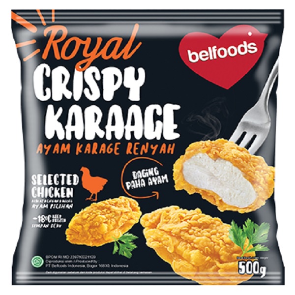 CRISPY KARAGE BELFOODS ROYAL 500GR KARAAGE AYAM KRISPI HALAL