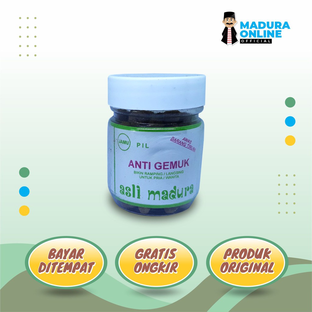 jamu original madura jamu anti gemuk asli mujarrab menekan nafsu makan (Bayar ditempat)Madura online