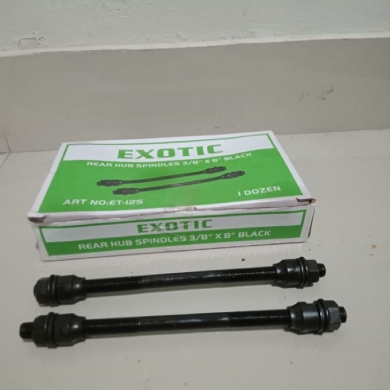 As Roda Sepeda Inner Hub Belakang Spindles EXOTIC 3/8 x 8 inch