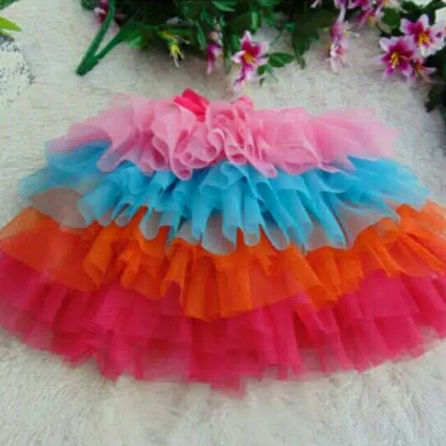 Rok tutu gotik pelangi E