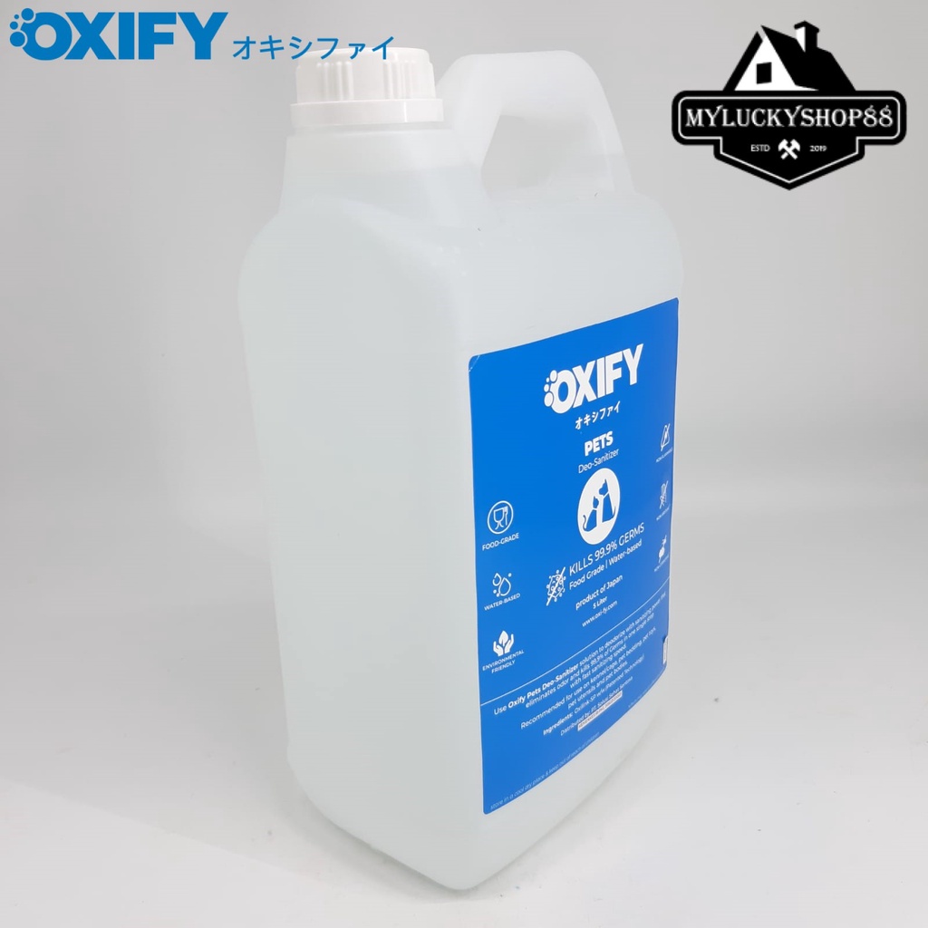 OXIFY Pets Deo Sanitizer Disinfectant Japan 5L Water Based