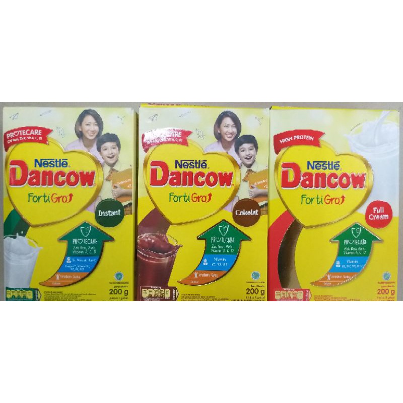 

dancow full cream , instan & coklat 190gr susu bubuk nestle