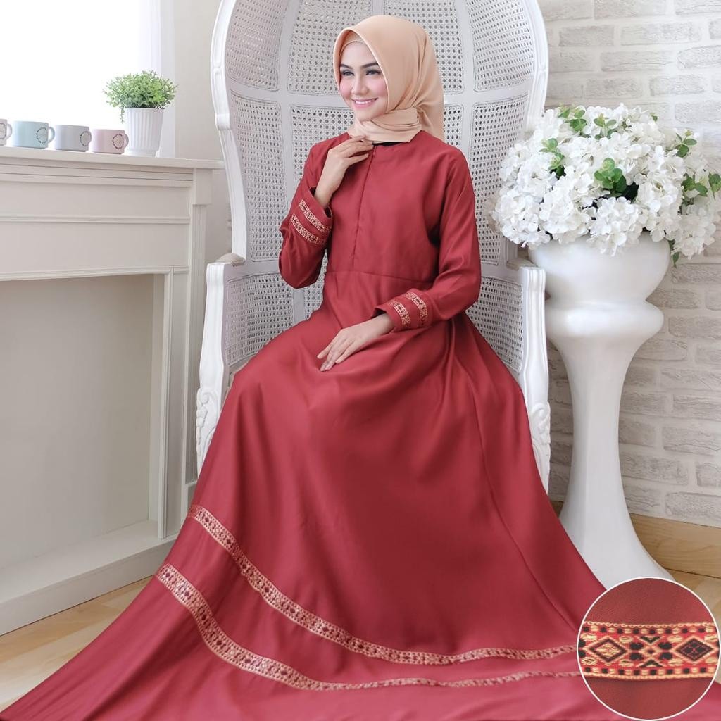 HOPYLOVY - GAMIS MAXI BALOTELLI SONGKET MARLINA