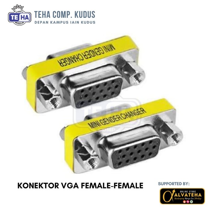 Konektor VGA Male Female Male Male Female Female-Adaptor VGA Gender - FEMALE FEMALE