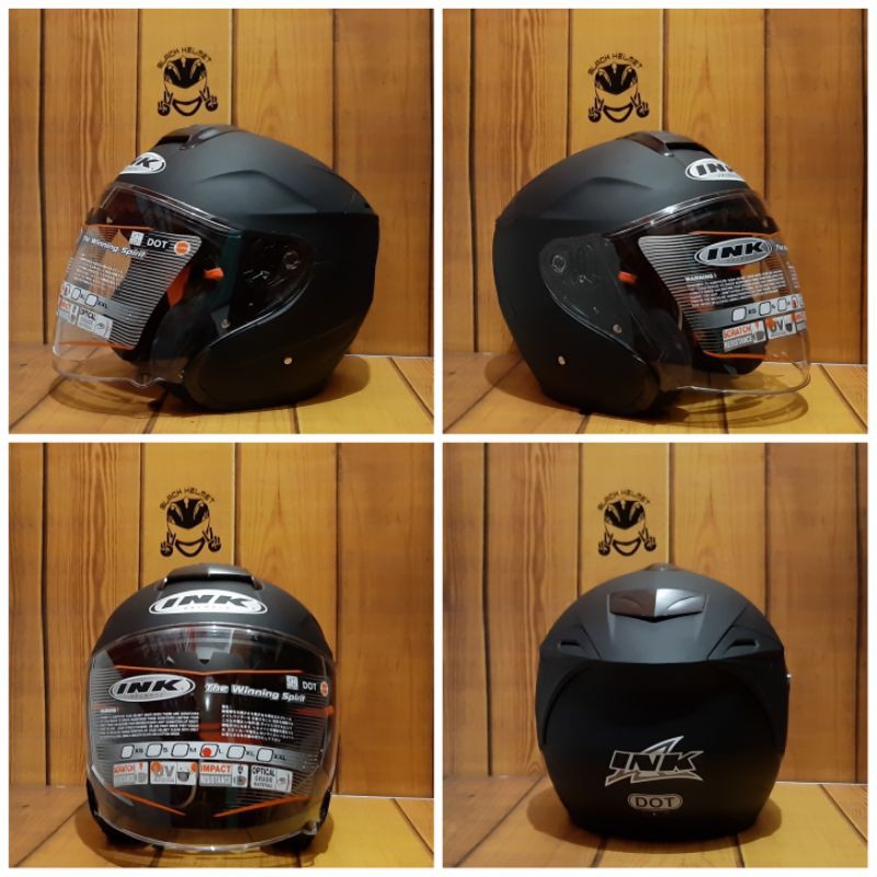 Helm ink dynamic hitam doff
