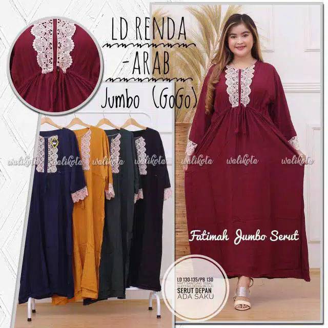 GAMIS ARAB RENDA / GAMIS JUMBO/ GAMIS FATIMAH JUMBO